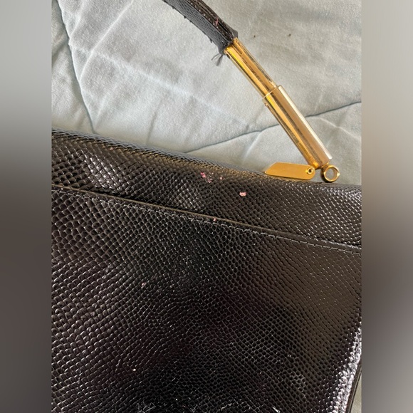 Vintage Ruth Saltz Black and Gold Handbag/Clutch - Picture 10 of 10